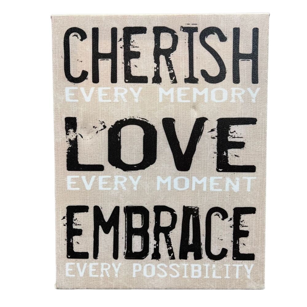 Wall Hanging Decoration Cherish Love Embrace Canvas